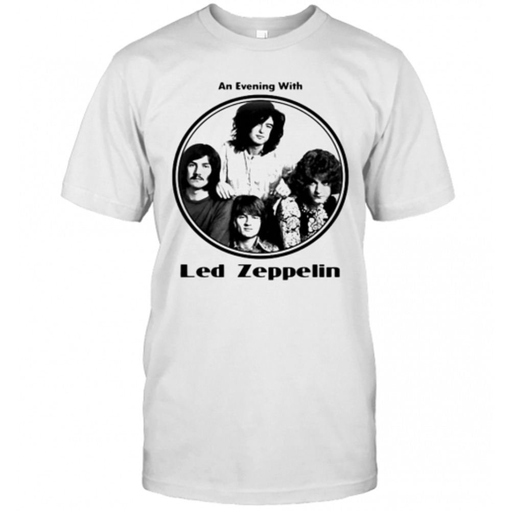 Led Zeppelin Band An Evening With White T-Shirt
